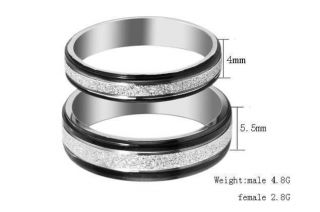 Classic New Style Titanium Matching Rings Couple Wedding Bands Many