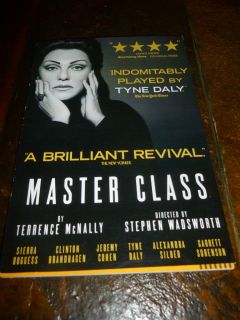 Master Class Script Broadway Tyne Daly