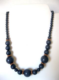 Banana Republic Navy with Orange Accents Necklace MSRP 39 50 27