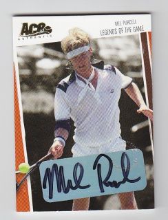 2006 Ace Autograph Mel Purcell Tennis Auto Card 100