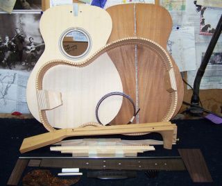 00 14 fret mahogany guitar kit Martin parts luthier NRassembled rim