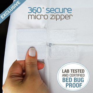 Saferest Waterproof Zippered Bed Bug Proof Mattress Encasement