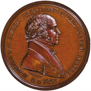 Small Size Martin Van Buren Indian Peace Medal