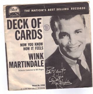 Martindale Wink Deck of Cards Dot 15968 PS Only