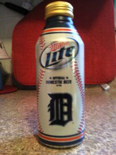2012 Miller Lite Detroit Tigers Aluminum Bottle Can
