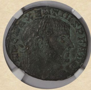 Roman Maxentius Bi Nummus CH VF NGC