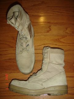 MILITARY BATES TACTICAL COMBAT WORK BOOTS MENS 10 D SUEDE LEATHER SPEC