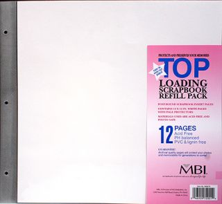 24 MBI 12x12 Scrapbook Album Refills Fit K Co Pioneer