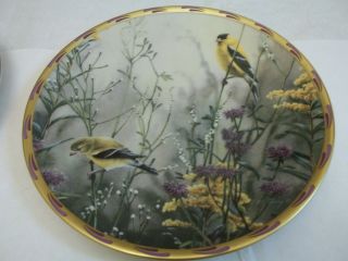 Lenox Catherine McClung Collector Plate Natures Collage Golden