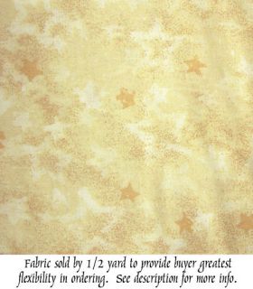 108 Wide Star Light Ivory Fabric