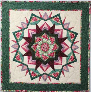 Garden Kaleidoscope Quilt Wallhanging by Bonnie Lyn McCaffery