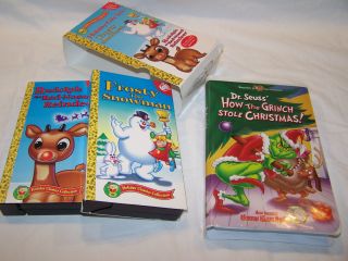 Christmas Classic Cartoons Rudolph Frosty Grinch VHS