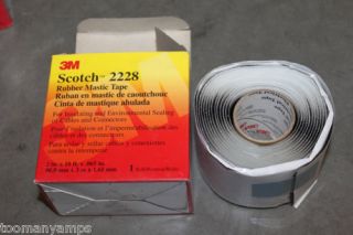 3M 2228 Scotch 2 10FEET Rubber Mastic Tape Roll NIB