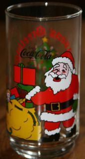 Coca Cola McCrory Stores 100th Anniversary Santa Glass