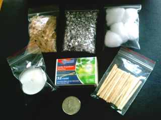 Fire Starter Kit Magnesium Strike Anywhere Matches Candle Emergency