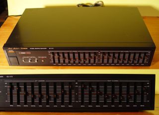 Fisher Studio Standard 2 Channel 9 Band Stereo Audio Graphic Equalizer