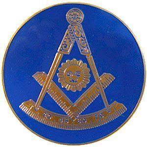 Past Master Masonic Auto Emblem for The Freemason Decal