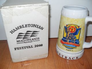 Ceramic Beer Stein Hambletonian Meadowlands Racetrack 2000 SGA
