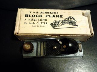 Master Mechanic 7 Block Plane in Box Excellent Condition Model G2MM