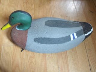 Vintage Tom Restle Duck Decoy Made in Maumee Ohio Pre 1980