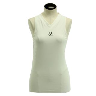 McDavid Womens 885 V Neck Sleeveless Compression Shirt White Medium