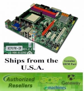 Gateway Acer ECS MCP61PM GM AM2 Desktop Motherboard MB NB309 001 6470