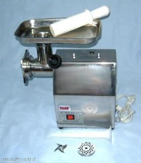 Rand Meat Grinder Stainless Steel Sausage Stuffer 1 HP
