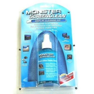 Monster Screen Clean Display Cleaning Kit for Flatscreen TV LCD and