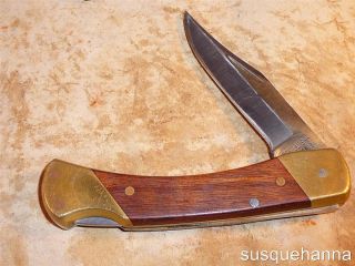 Vintage USA Schrade LB7 Pocket Knife 1 Lock Back Blade Nice Scales