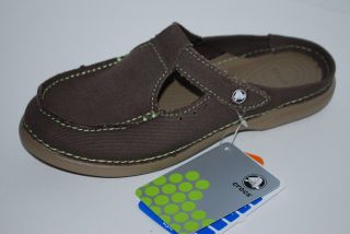 Crocs Melbourne Brown Khaki Slides Shoes 8 11