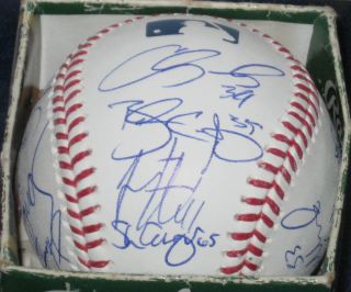 Giants Team Signed MLB Baseball Autographed COA Melky Cabrera