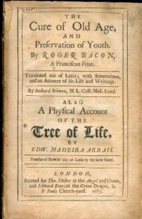 1683 Cure of Old Age Medical Book Tree of Life Magic Occult First