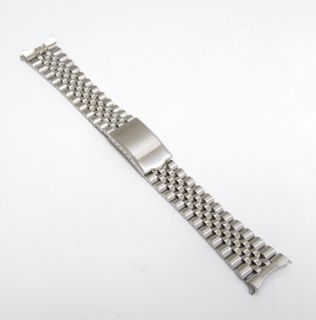 Metal Men Watch Band Stainless Steel Folded Clasp Fits Seiko Men Watch