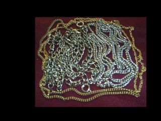 Vintage Old Gold SIlver Junk Estate Finds Findings Junk Drawer Jewelry