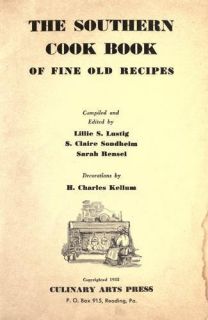 1935 The Southern Cookbook Black Mammy CD PDF Cook Book