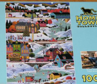  Christmas Heronim Wysocki Hometown Puzzle 2006 Mega Brands skaters