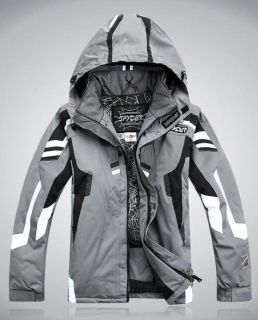 Grey Mens Ski Suit Jacket Coat Pants Snowboard Clothing s XXL EMS
