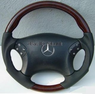 Mercedes Benz W203 C240 C320 Sport Wood Steering Wheel