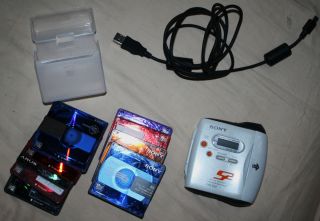 Sony Net MD Walkman Portable Minidisc Recorder Player MZ S1 USB cord 9