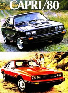 1980 Mercury Capri Factory Brochure Ghia Capri RS Turbo