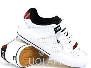 Circa 205 NYC Vulc Low Top Skate Shoe 83 Size White Aurora Red