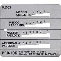 Key Decoder for Medeco Master and American Padlock