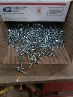 Assorted White Metal Roofing Screws 20 Plus Box New