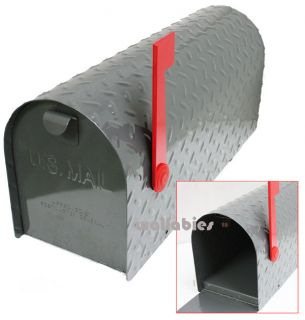 Heavy Steel Metal US Mailbox Postal Plate Rural Mail Box Postmaster