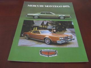 1975 Mercury Montego Brochure MX Brougham