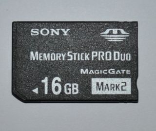 Memory Stick MS Pro Duo Card 16GB 30MB MARK2 Magicgate for Sony PSP