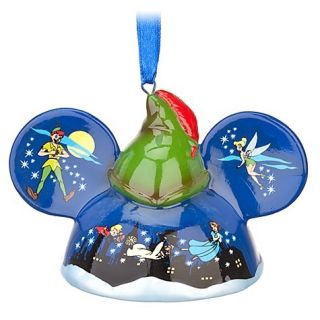Disney World Peter Pan Mickey Ear Hat Ornament Limited Edition