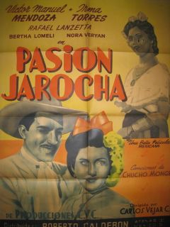 Pasion Jorocha Victor Manuel Mendoza Mexican Movie Poster 1949