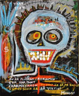 Skulls outsider Mexican folk art brut by Christian Mengele Gothenburg