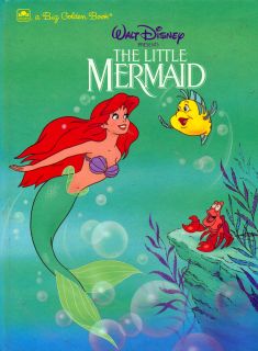 1992 Walt Disney The Little Mermaid A Big Golden Book